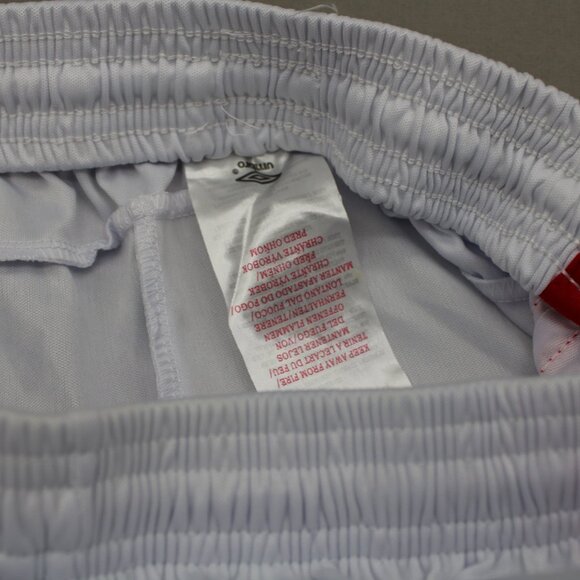 Team England Soccer Shorts (Retro) - Home Whites by Umbro - Men's Large - Picture 6 of 7